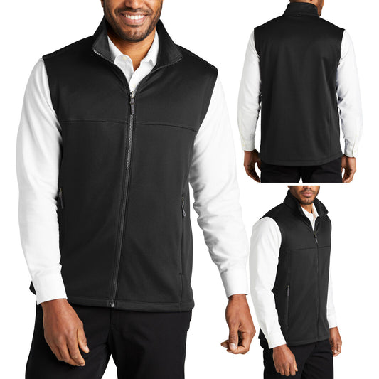 Mens Smooth Fleece Vest Sleeveless Jacket Zippered Pockets Warm Winter XS-4XL