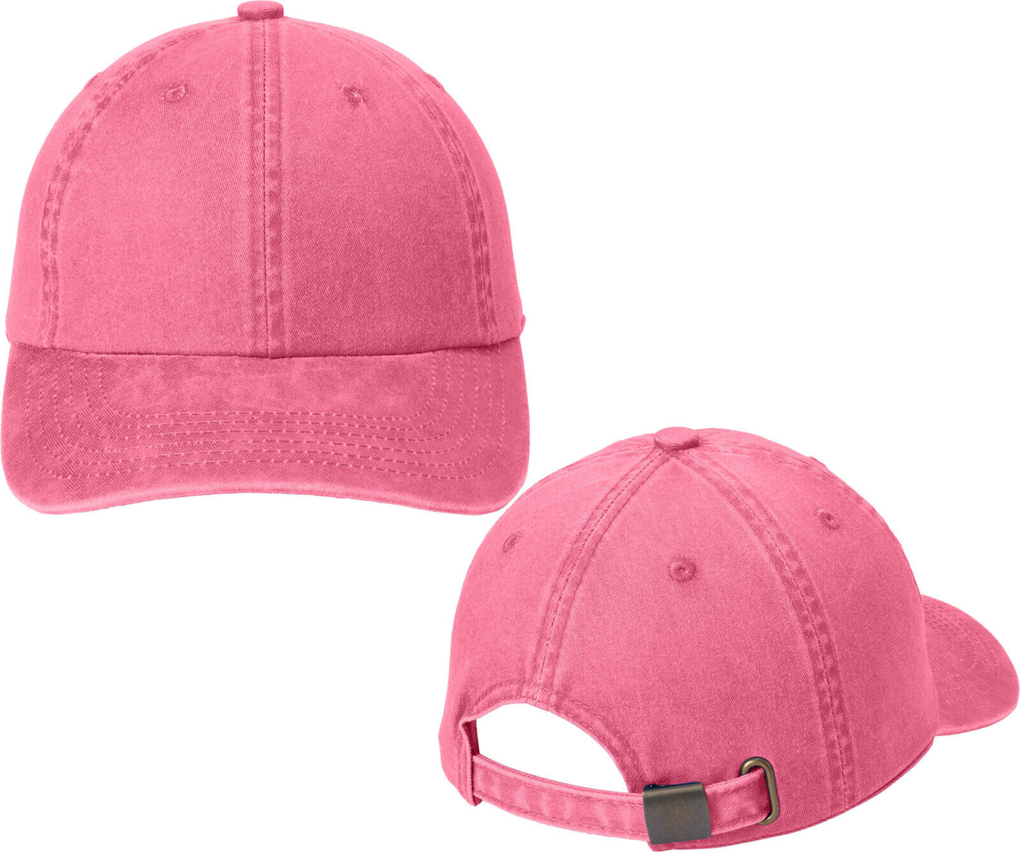 Ladies Garment Washed Pigment Dyed Cotton Hat Unstructured Feminine Baseball Cap