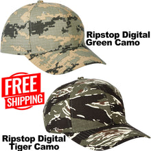 Load image into Gallery viewer, Adult Camo Hat Structured Adjustable 6 Panel Baseball Cap NEW