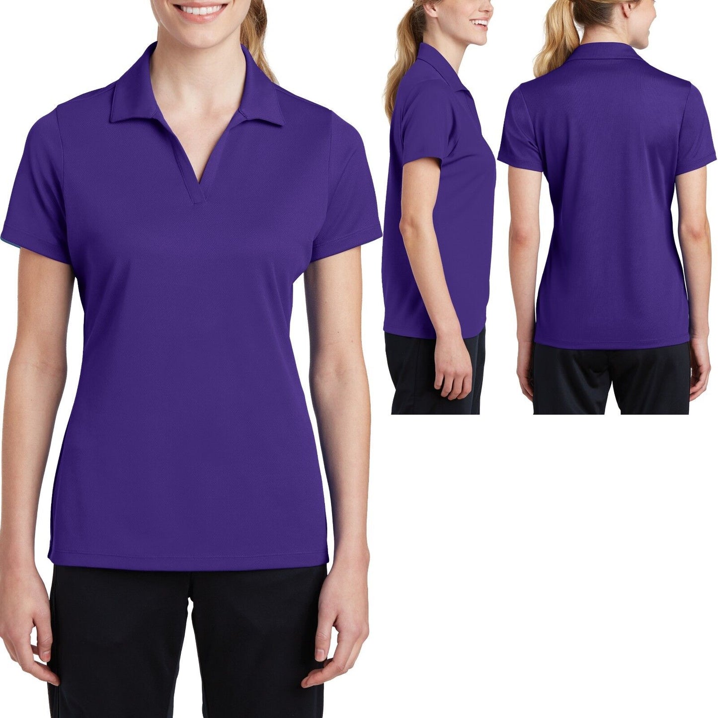 Sport-Tek Ladies Moisture Wicking Dri-Fit Performance Polo Shirt Dri Mesh XS-4XL