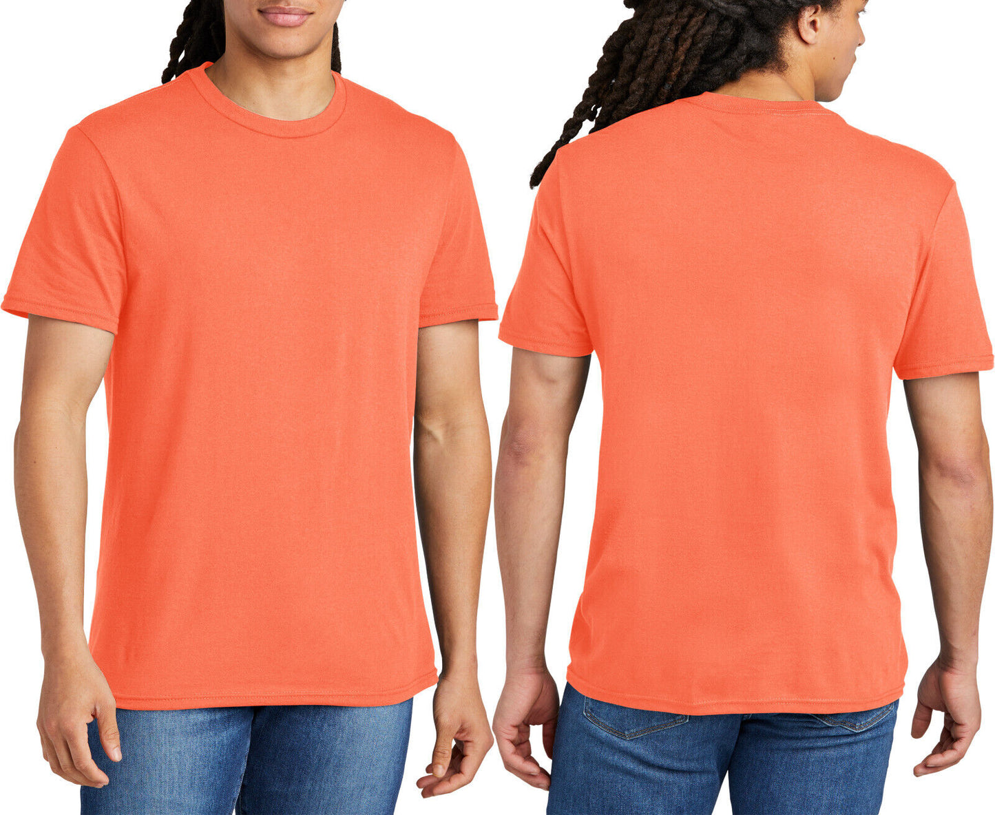 Mens Soft Spun Cotton Blended NEON T-Shirt Comfortable Tee XS-4XL NEW!