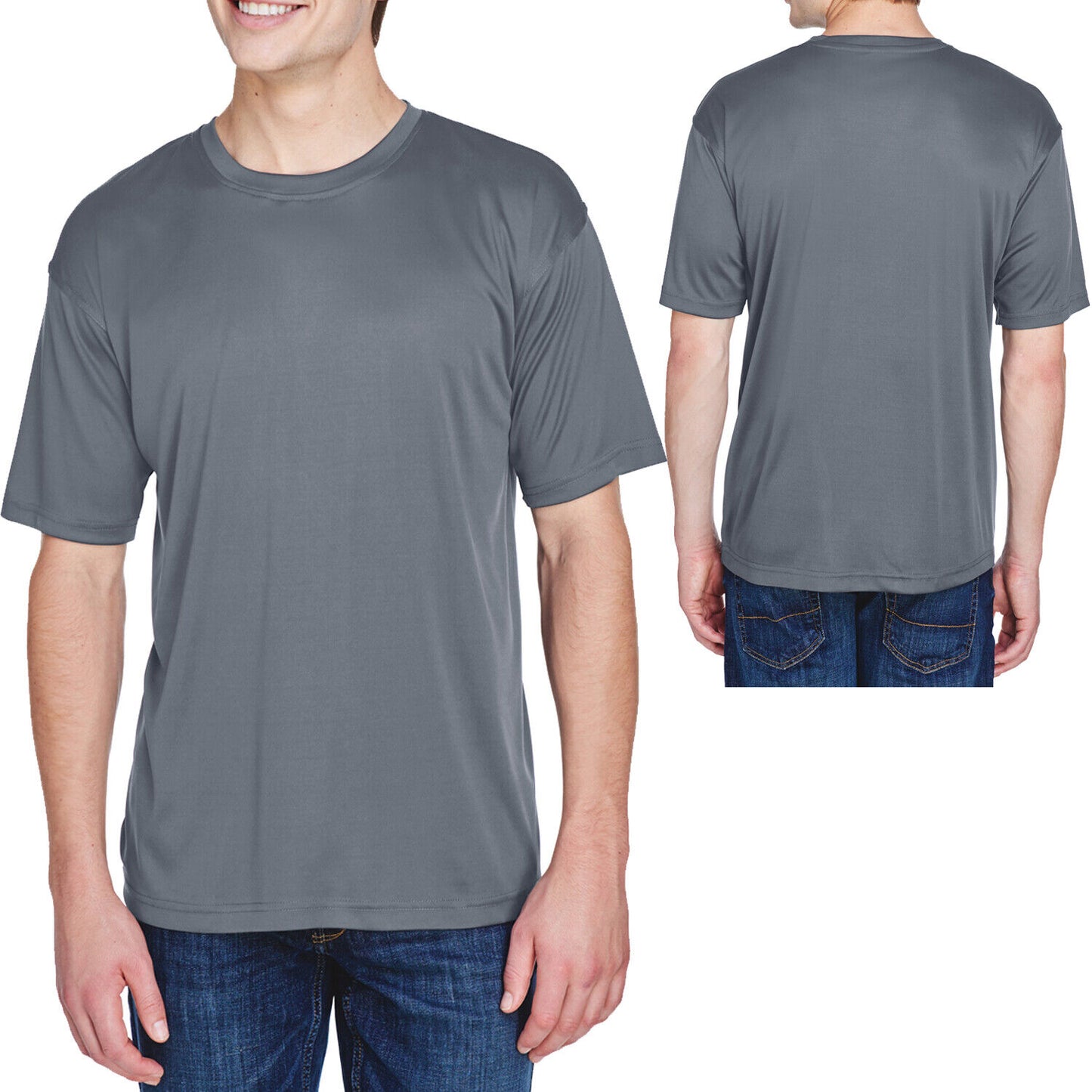 Big Mens Moisture Wicking T-Shirt XL 2XL 3XL 4XL 5XL 6XL Dri Fit Performance Tee