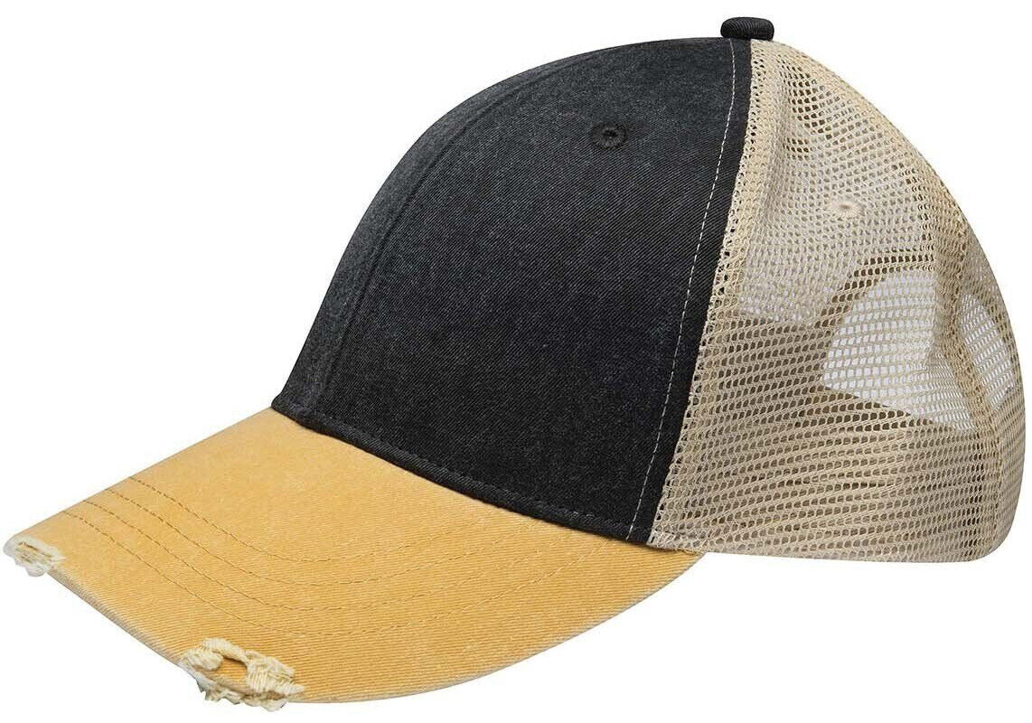 Mens/Ladies Distressed Ollie Pigment Died Cap Structured Mid-Profile Hat NEW!