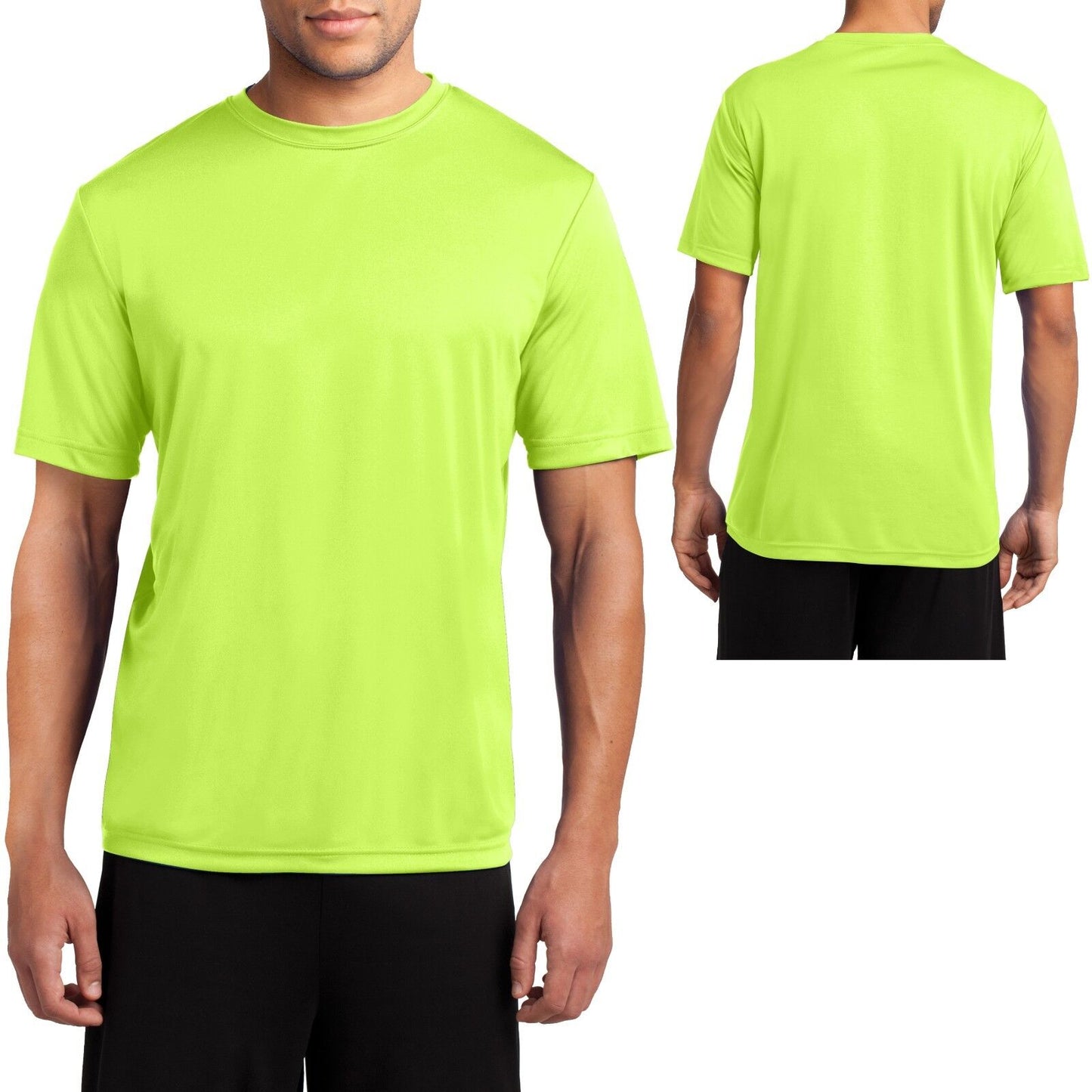 Men's Moisture Wicking T-Shirt Workout Performance Tee S, M, L, XL, 2X, 3X, 4X