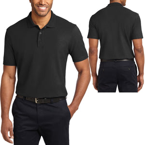TALL Mens Stain Release Polo Shirt Wrinkle and Shrink Resistant LT-4XLT NEW!