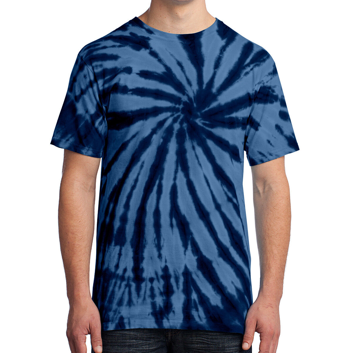 Spiral Tie Dye Mens T-Shirt Blank Tye Dyed Tee S, M, L, XL, 2X, 3X, 4X NEW