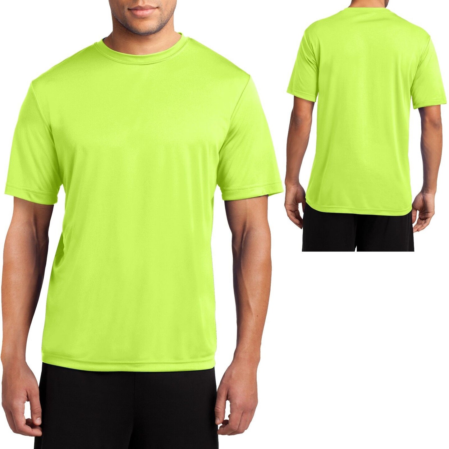 Big Mens Moisture Wicking T-Shirt Performance Dri Fit Gym Workout XL, 2X, 3X, 4X