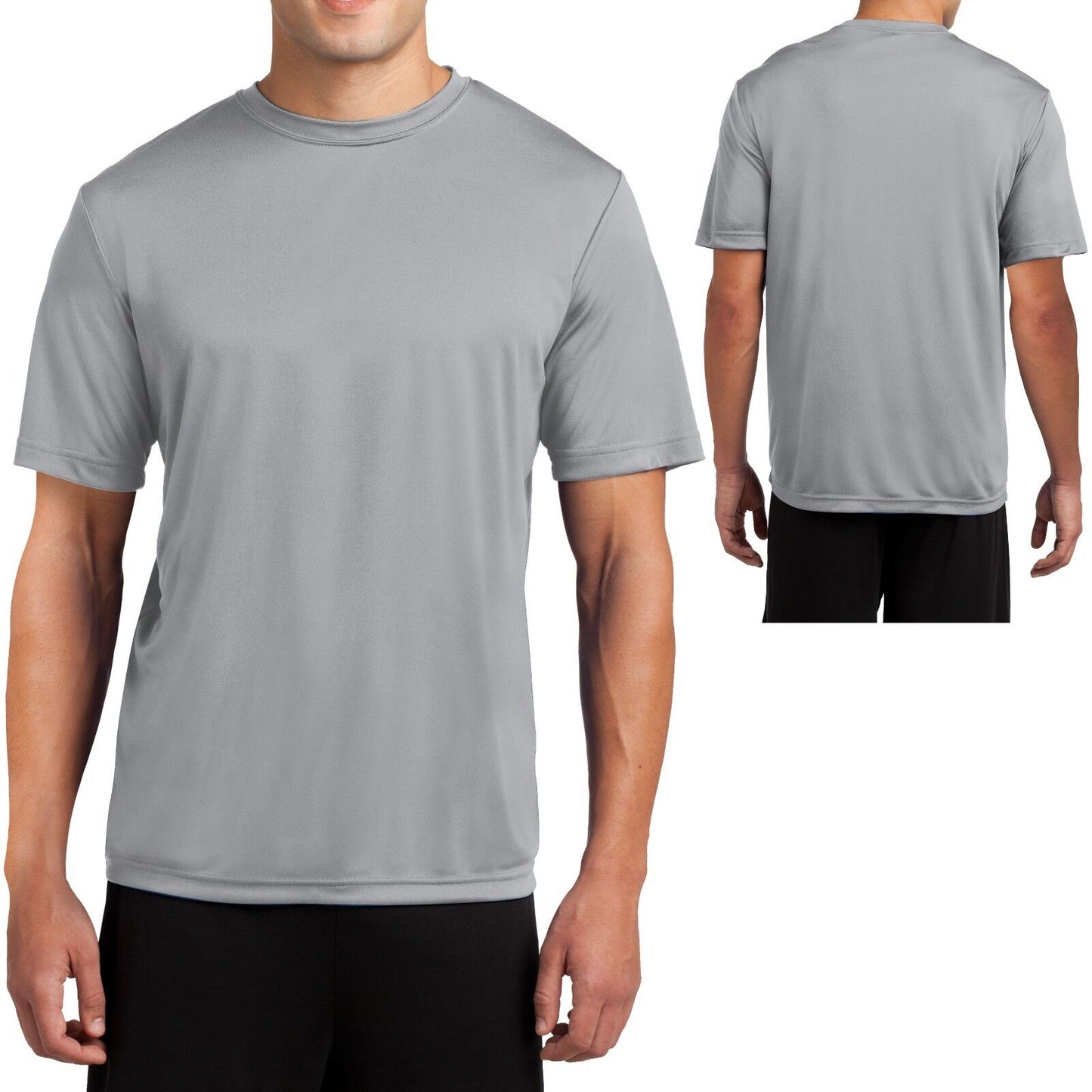 Mens Moisture Wicking T-Shirt Dry Zone Workout BIG & TALL LT 2XLT 3XLT 4XLT NEW