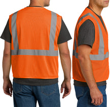 Load image into Gallery viewer, ANSI High Visibility Breathable Mesh Zip Vest Reflective S/M L/XL 2XL/3XL 4X/5X