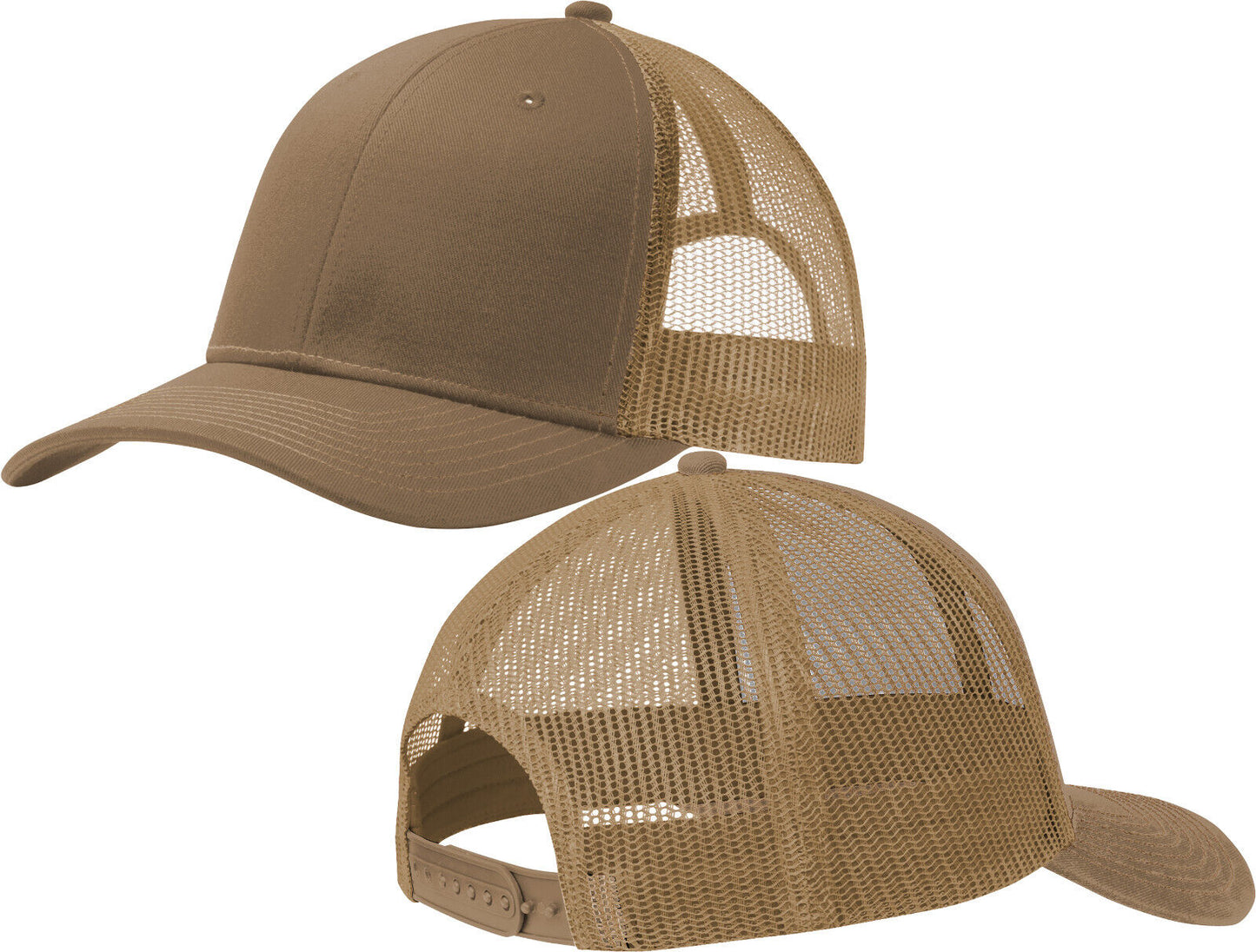 Mens Ladies Mesh Structured Cap Mid Profile Snapback Hat MANY COLOR OPTIONS NEW!