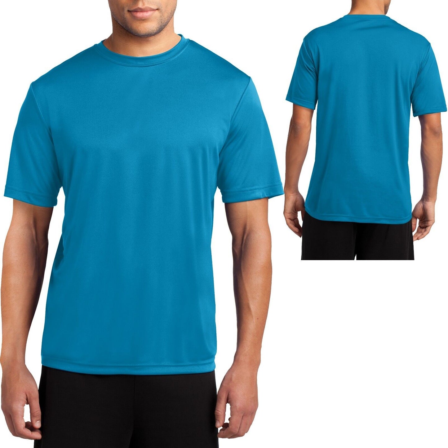 Men's Moisture Wicking T-Shirt Workout Performance Tee S, M, L, XL, 2X, 3X, 4X