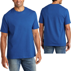 Mens 100% Cotton Short Sleeve American Made T-Shirt 5.5 Ounce Tee S-4XL NEW!
