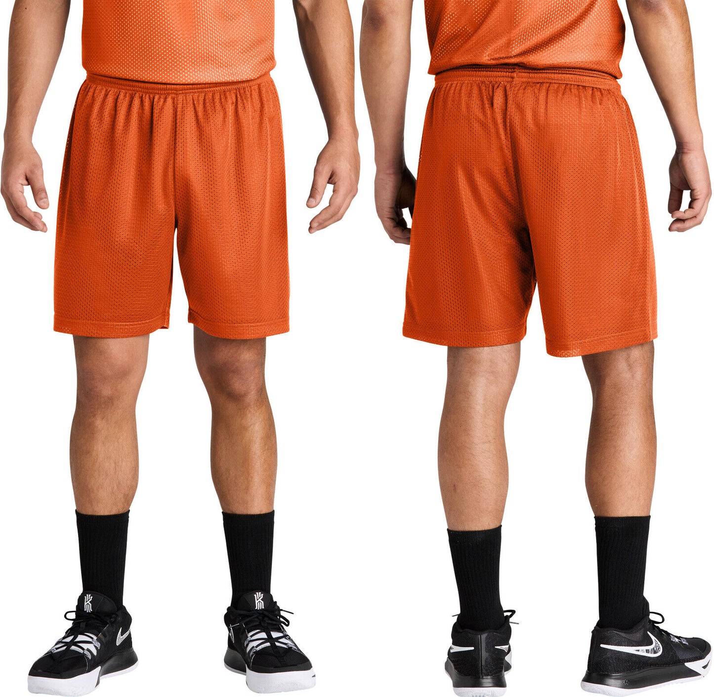 Mens Mesh 7 Inch Inseam Shorts Team Gym Basketball Moisture Wicking XS-4XL NEW!