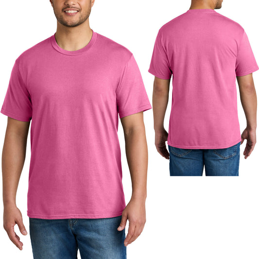 Mens Blended 60/40 Cotton/Poly CVC Tee Soft T-Shirt S-XL, 2XL, 3XL, 4XL NEW!