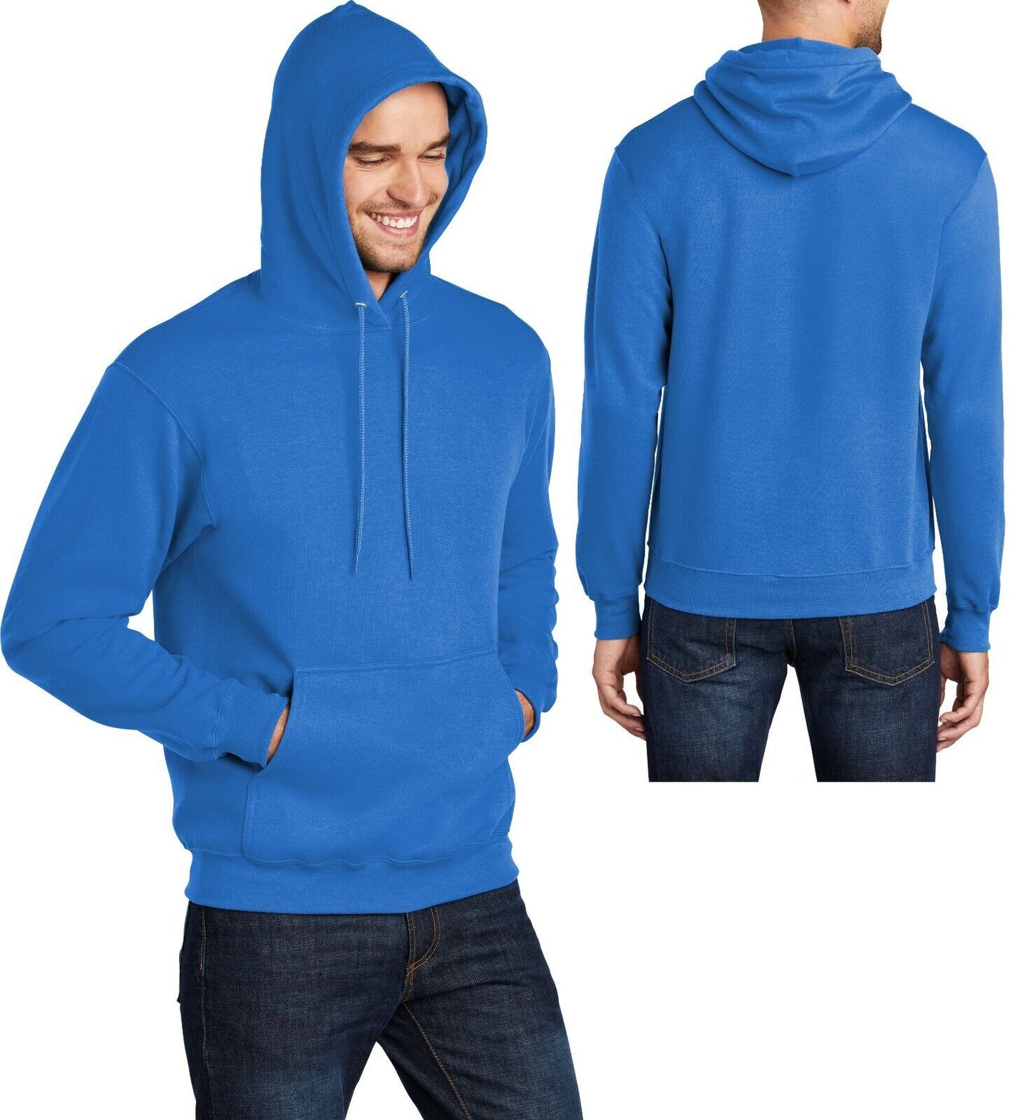 Mens Big and Tall Hoodie Pullover Hooded Sweatshirt LT, XLT, 2XLT, 3XLT, 4XLT