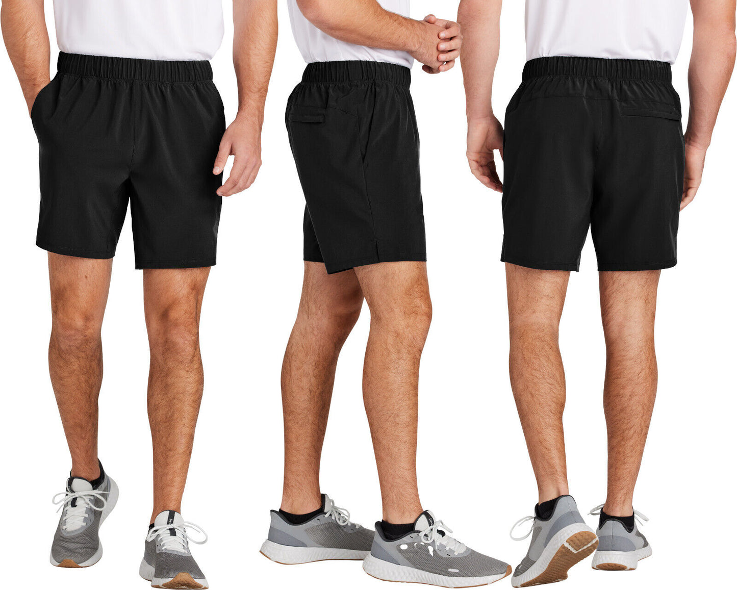 Mens 7" Moisture Wicking Snag Resistant Shorts Gym Exercise Workout Run XS-4XL