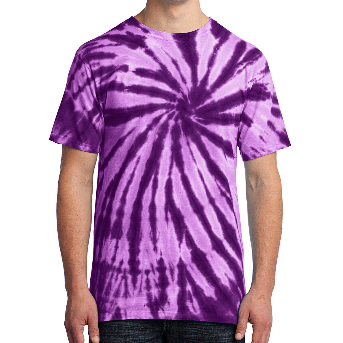 Spiral Tie Dye Mens T-Shirt Blank Tye Dyed Tee S, M, L, XL, 2X, 3X, 4X NEW