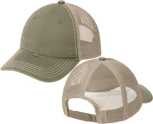 Adult Unstructured Super Soft Cotton Twill Cap Low Profile Meshback Hat 6 Colors