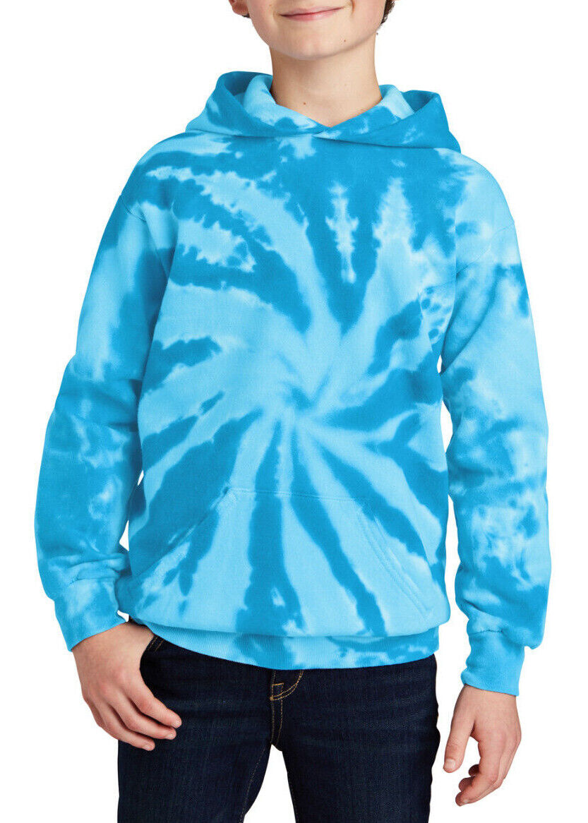 Youth Tie Dye Hooded Sweatshirt Kids Boys Girls Hoodie Child Hoody XS-XL NEW