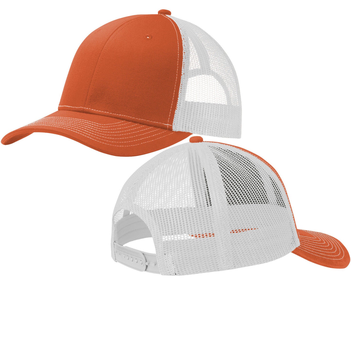 Men's Color Blocked Mesh Hat Structured Cap Mid Profile Snapback Headwear NEW!