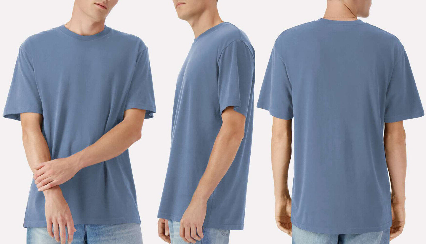 Mens American Apparel Garment Dyed T-Shirt 100% US Cotton Relaxed Fit Tee S-3XL