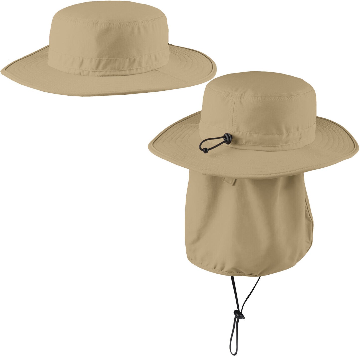 UPF 30+ Wide Brim Outdoor Hat Moisture Wicking Headwear Repels Insects S/M, L/XL