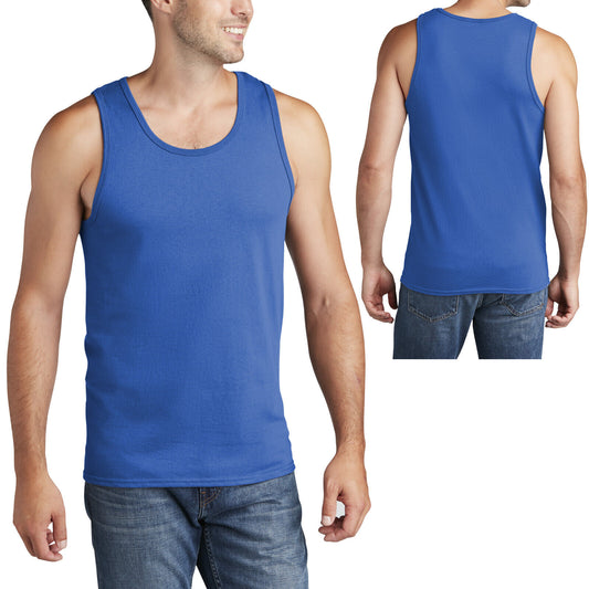 Mens Solid Tank Top 100% Preshrunk Cotton Includes NEONS S M L XL, 2XL, 3XL, 4XL