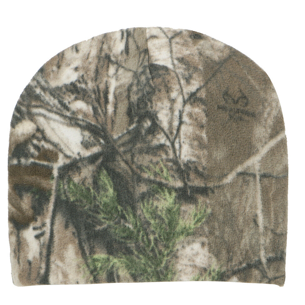 POLAR FLEECE Camo BEANIE Mossy,Realtree Xtra,Edge,Oilfield, Hunting Hat Unisex