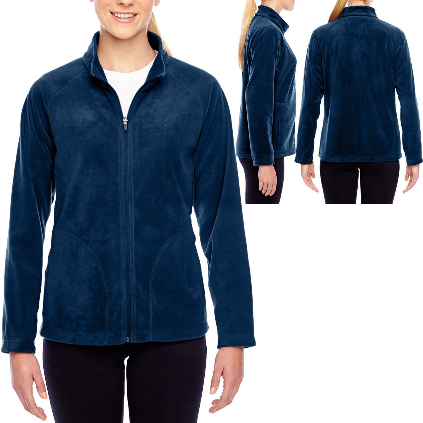 Ladies Full Zip Jacket Polar Micro Fleece with Pockets Womens XS-XL, 2XL, 3XL