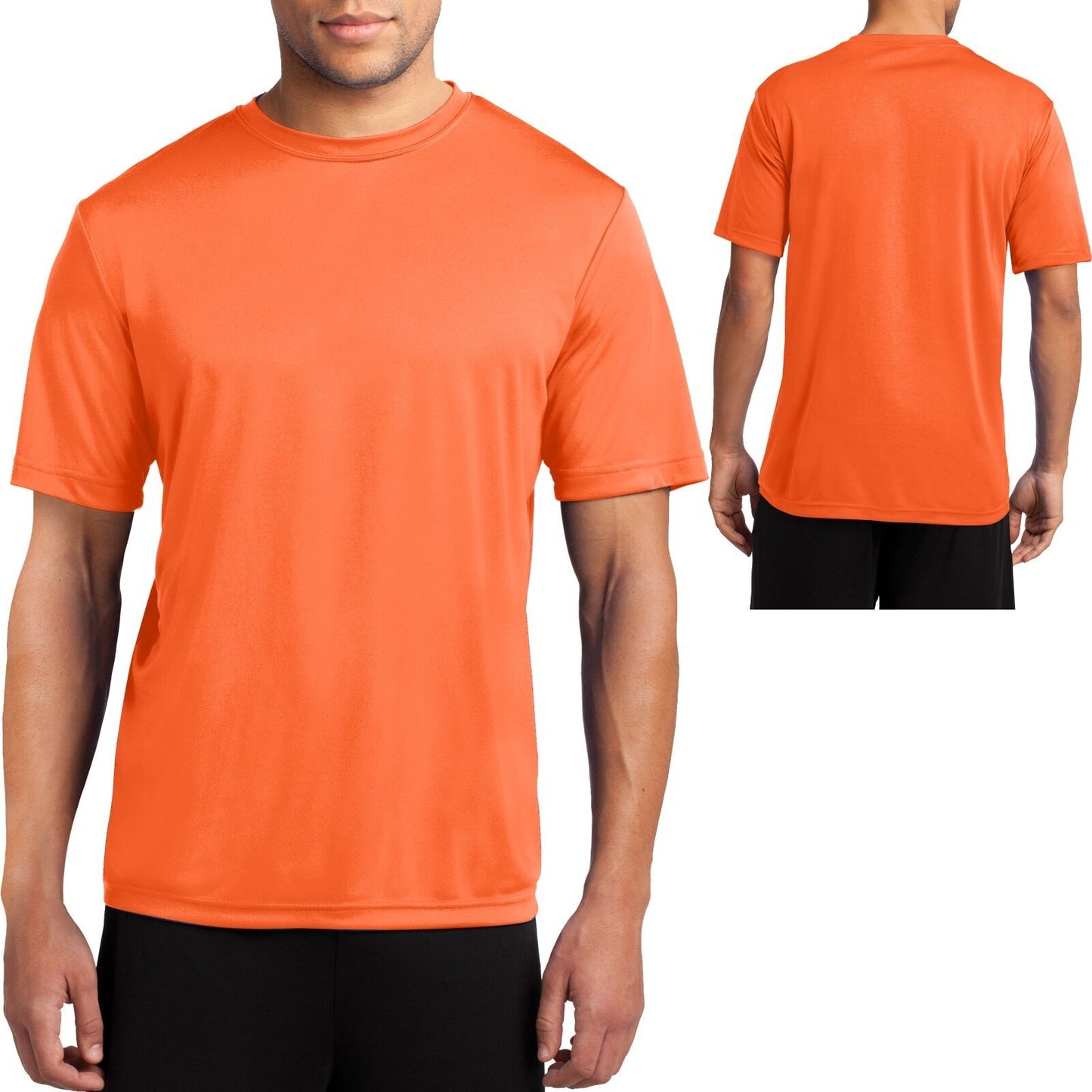 Men's Moisture Wicking T-Shirt Workout Performance Tee S, M, L, XL, 2X, 3X, 4X