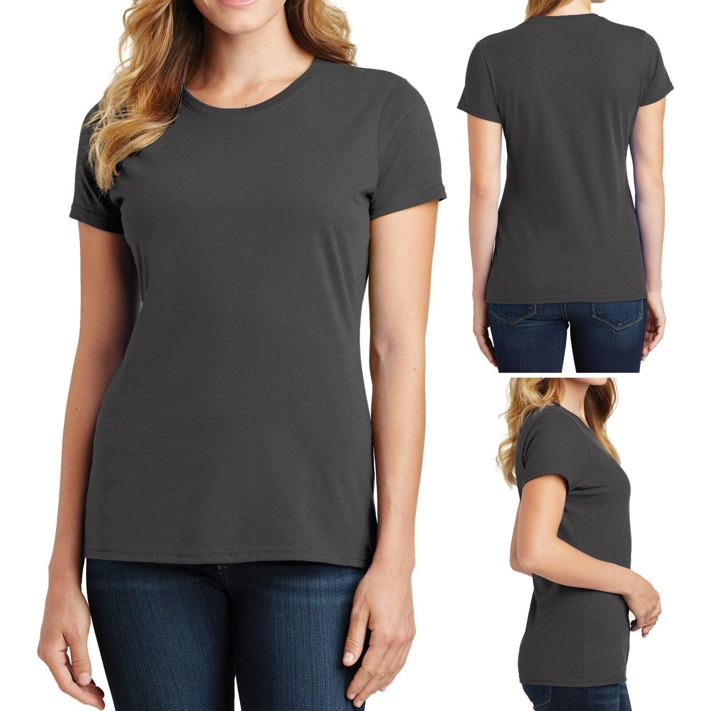 Ladies Plus Size T-Shirt Soft Ring Spun Cotton Womens Tee Top XL, 2XL, 3XL, 4XL