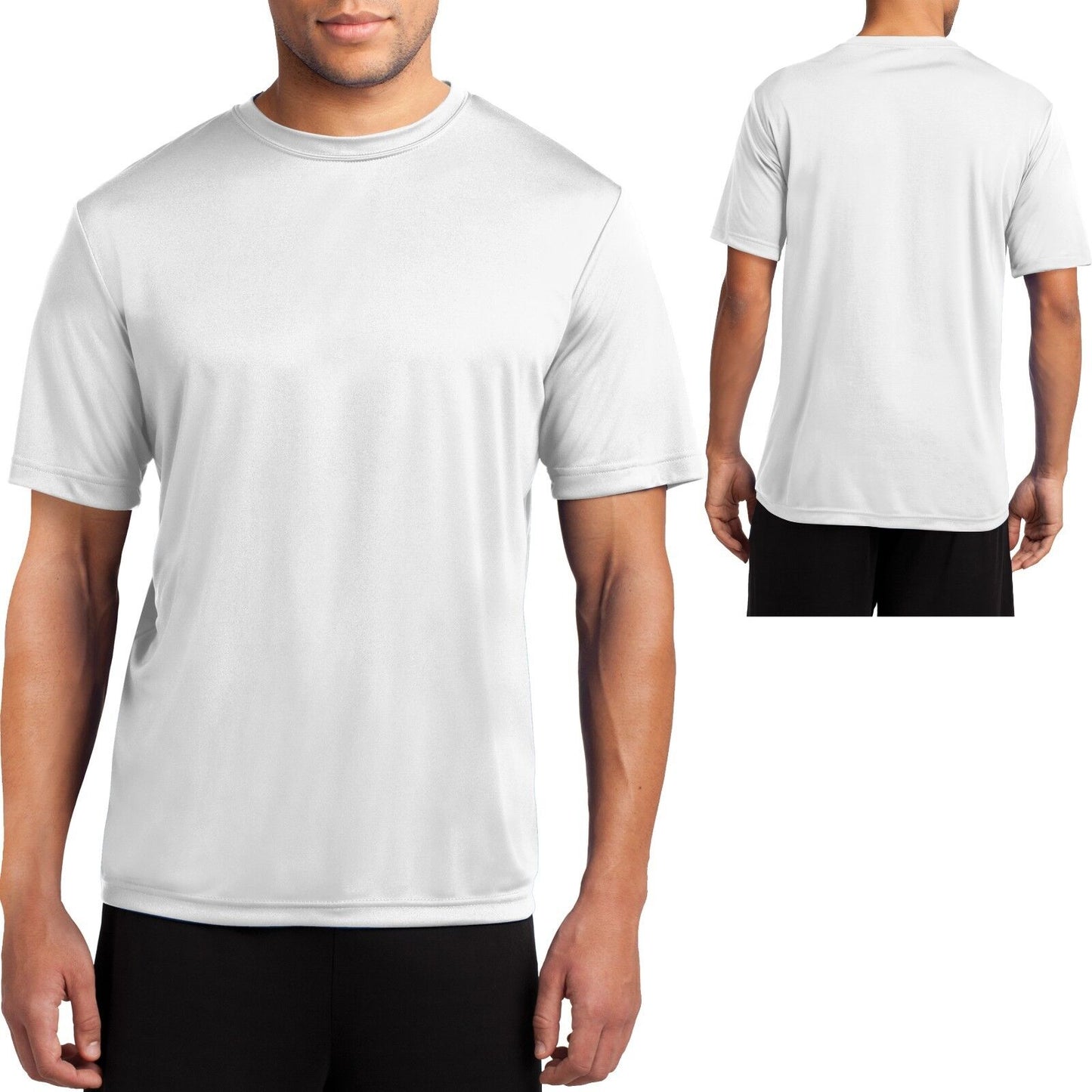 Men's Moisture Wicking T-Shirt Workout Performance Tee S, M, L, XL, 2X, 3X, 4X