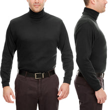 Load image into Gallery viewer, Mens Egyptian Cotton Long Sleeve Turtleneck Pill Resistant S, M, L, XL, 2XL, 3XL