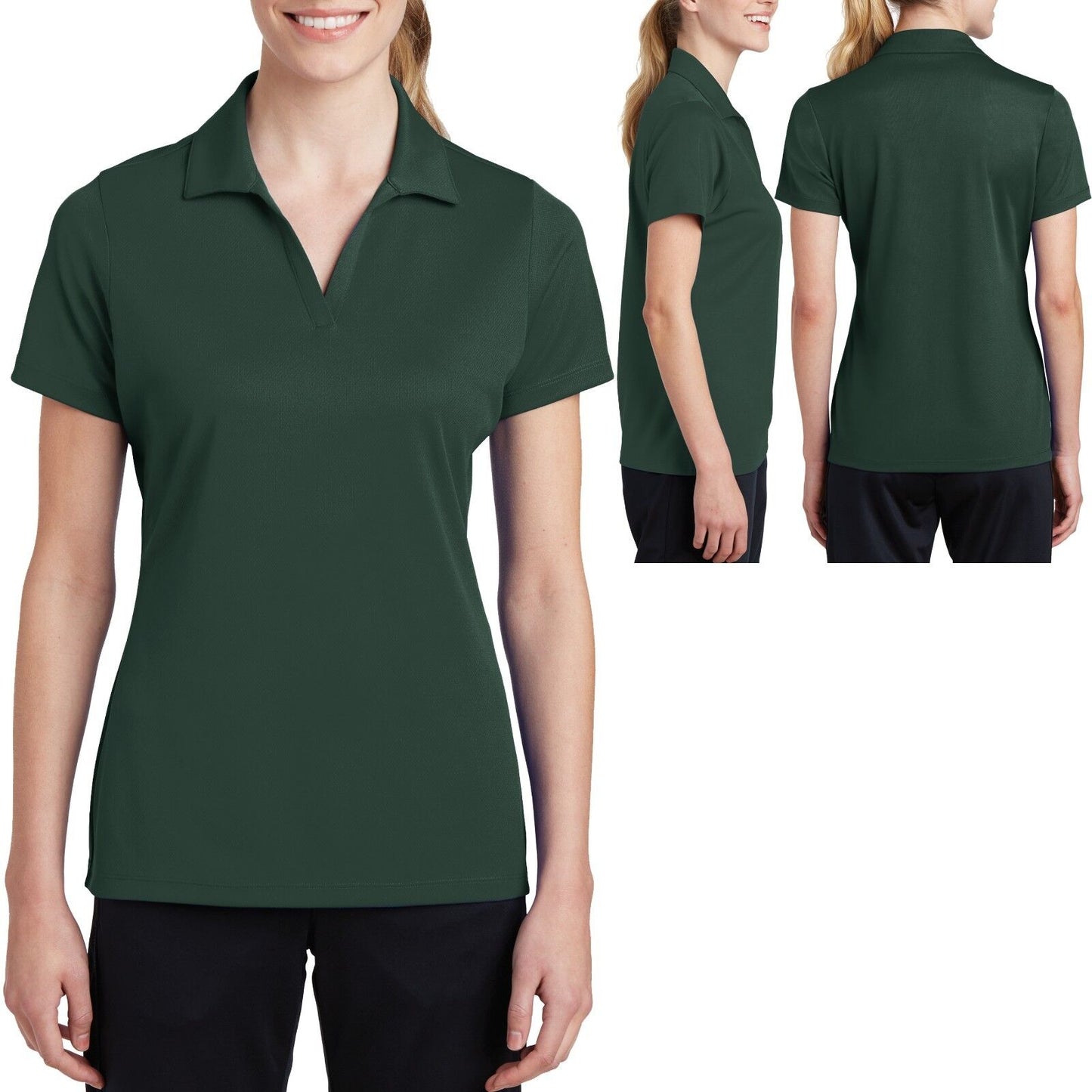 Sport-Tek Ladies Moisture Wicking Dri-Fit Performance Polo Shirt Dri Mesh XS-4XL