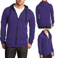 MENS Warm Fleece Full Zip Hoodie Jacket Hoody Sweater Pockets XS-XL 2XL 3XL 4XL