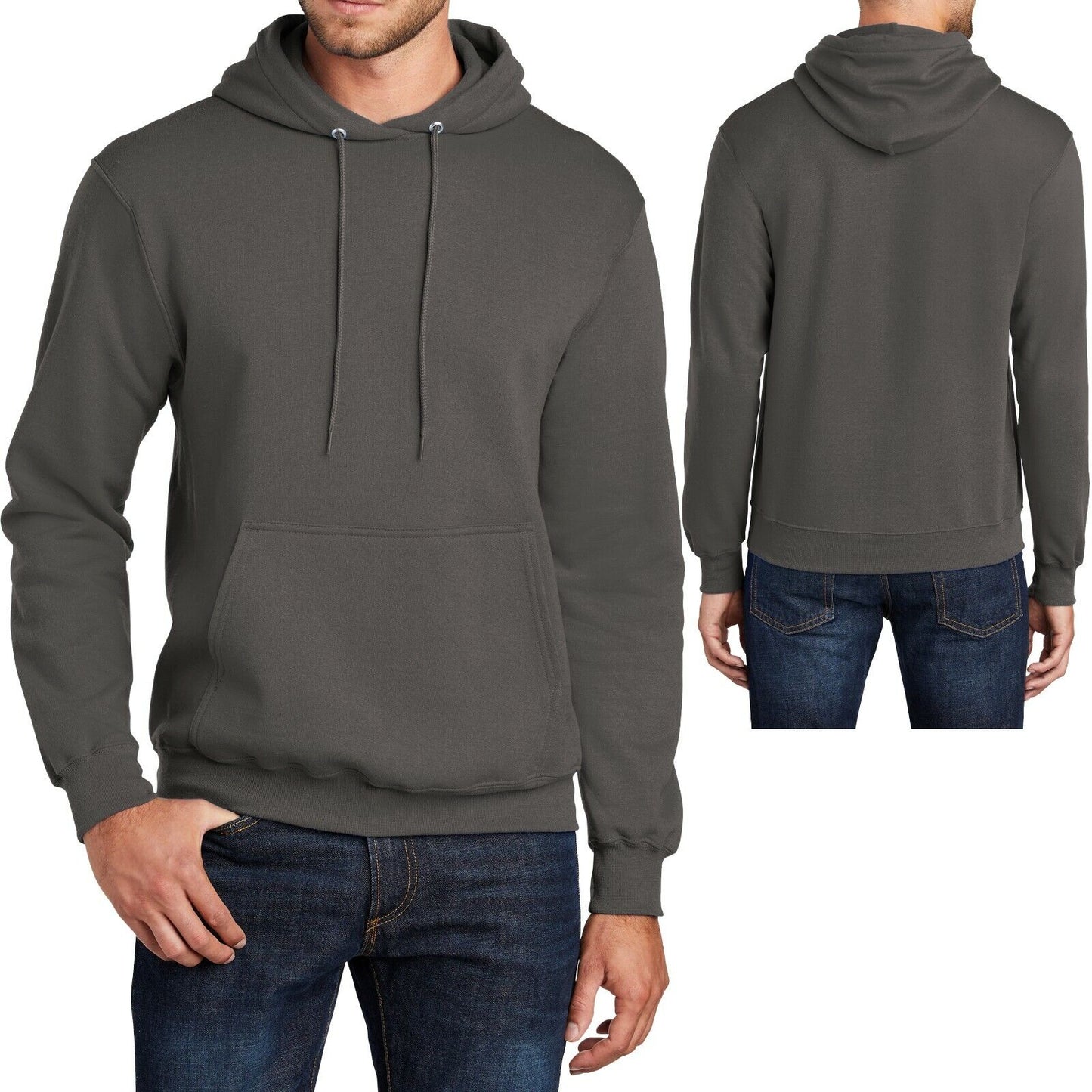 Mens Big and Tall Hoodie Pullover Hooded Sweatshirt LT, XLT, 2XLT, 3XLT, 4XLT