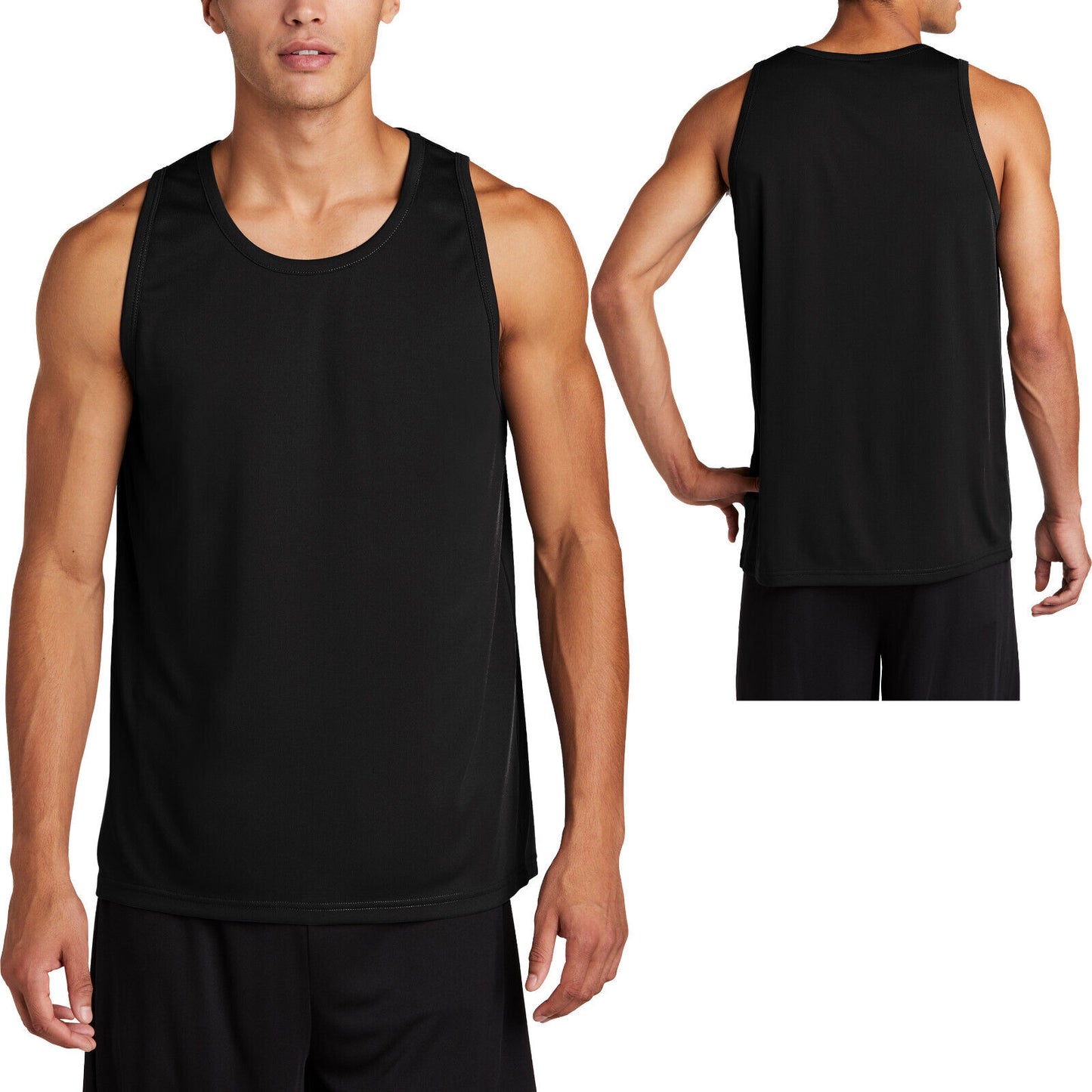 Mens Lightweight Dri Fit Sleeveless Moisture Wicking WorkOut Exercise Tank XS-4X