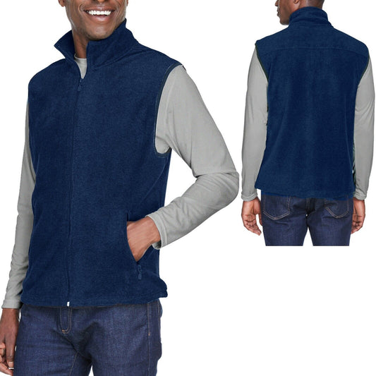 BIG MENS Polar Fleece Vest Sleeveless Jacket Pockets Warm Winter XL 2XL 3XL 4XL