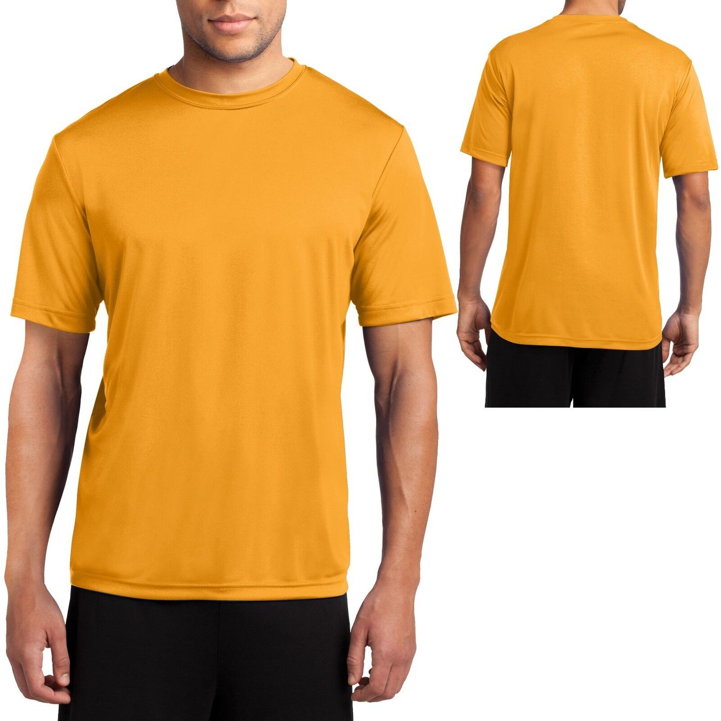 Big Mens Moisture Wicking T-Shirt Performance Dri Fit Gym Workout XL, 2X, 3X, 4X