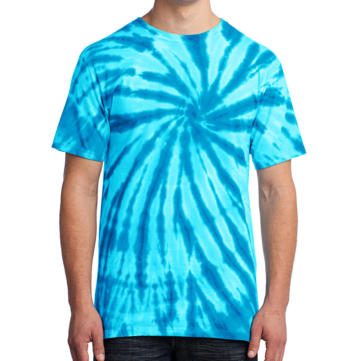 Spiral Tie Dye Mens T-Shirt Blank Tye Dyed Tee S, M, L, XL, 2X, 3X, 4X NEW