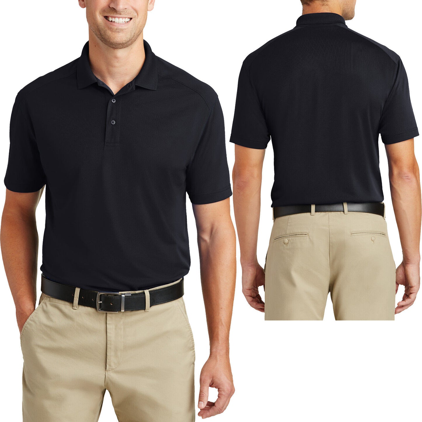 Tall Mens Lightweight Snag-Proof Moisture Wicking Polo Odor Fighting Durable NEW