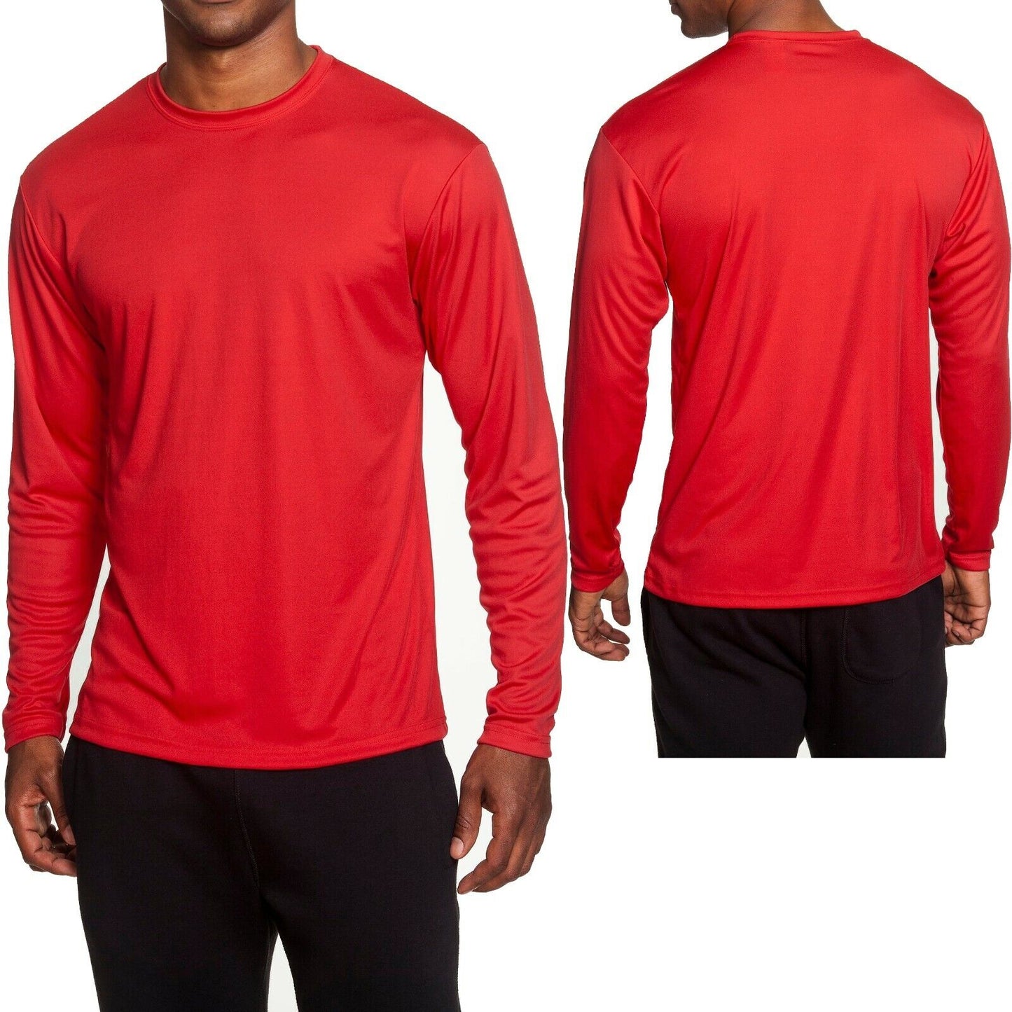 A4 Mens Moisture Wicking Long Sleeve T-Shirt Dri Fit Tee S M L, XL, 2XL, 3XL NEW