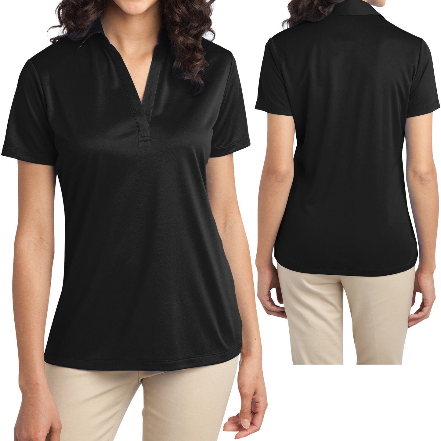 Ladies Plus Size SNAG RESISTANT Dri Fit Wicking Polo Shirt Womens 2XL 3XL 4XL