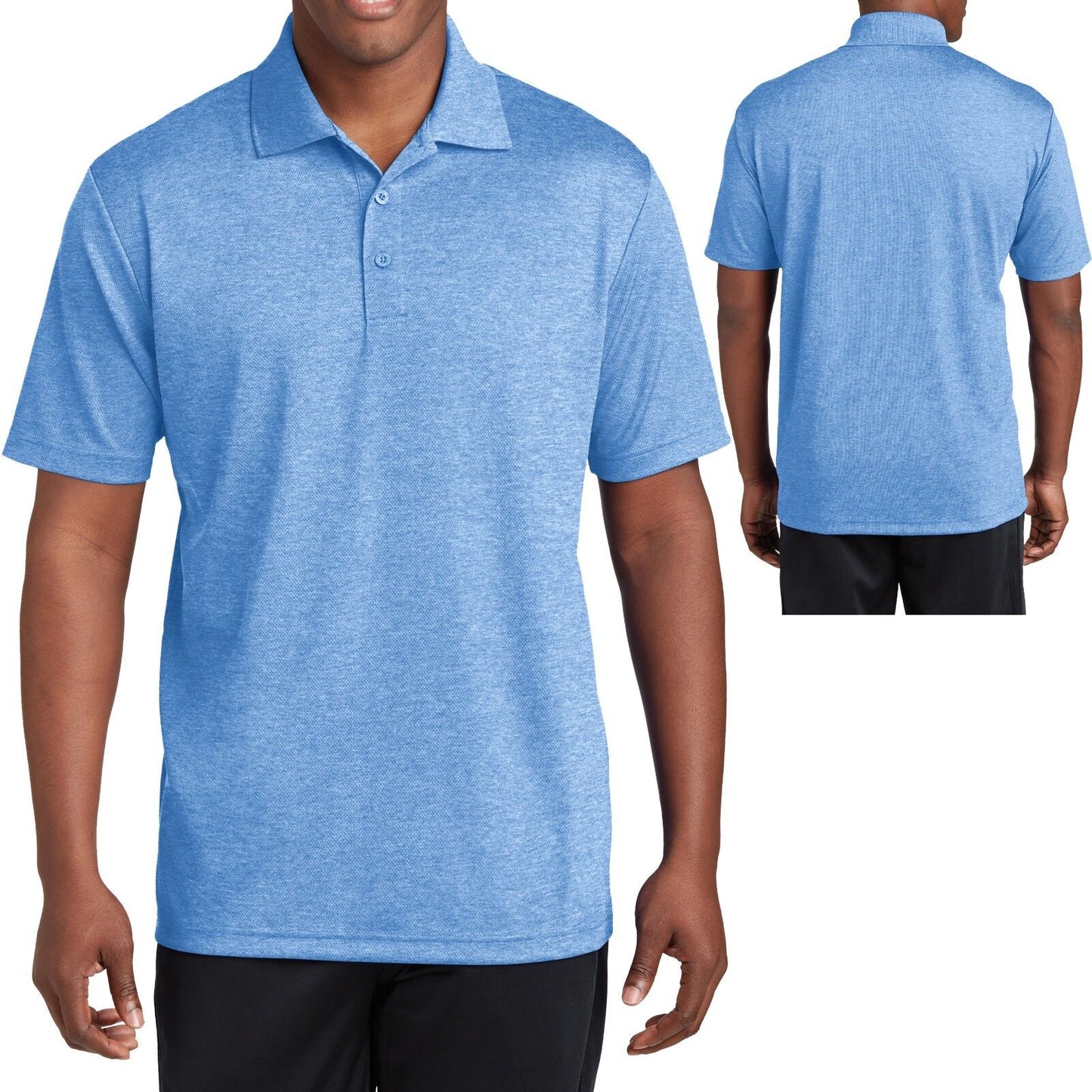 Men's Polo Shirt Moisture Wicking Dri Fit Micro Mesh XS - XL 2XL, 3XL, 4XL NEW