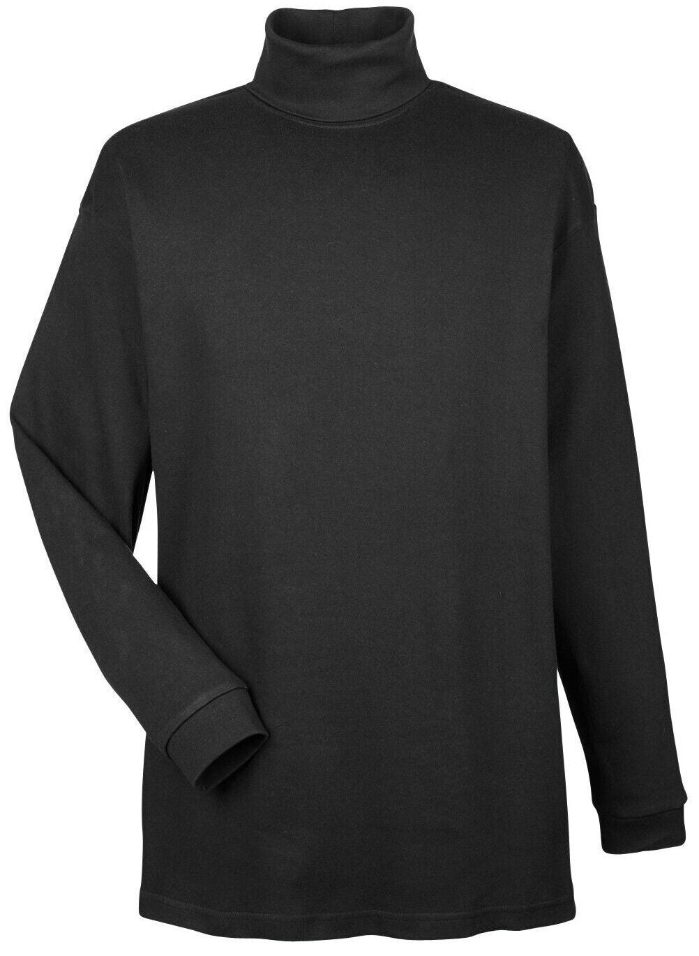 Mens Egyptian Cotton Long Sleeve Turtleneck Pill Resistant S, M, L, XL, 2XL, 3XL