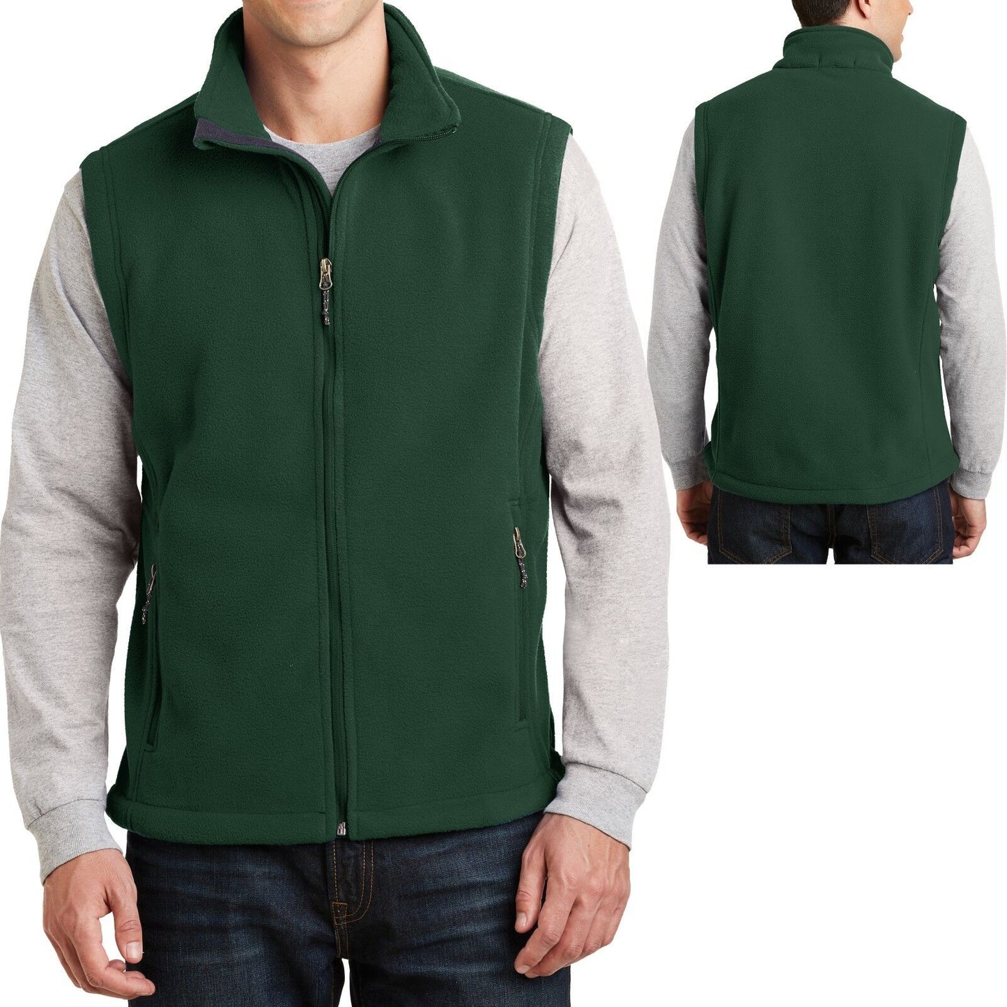 Mens CoreValue Vest Soft Polar Fleece Sizes S, M, L, XL, 2XL, 3XL, 4XL, 5XL, 6XL