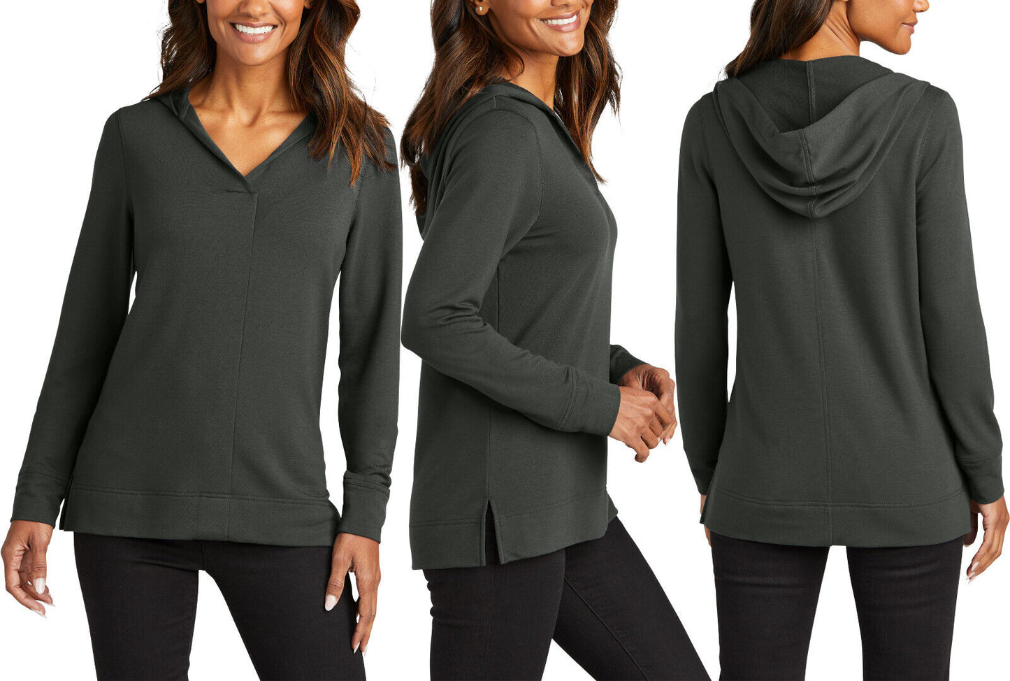 Womens Snag Resistant Microterry Ultra Soft Hoodie Ladies Relaxed Fit XS-4XL NEW