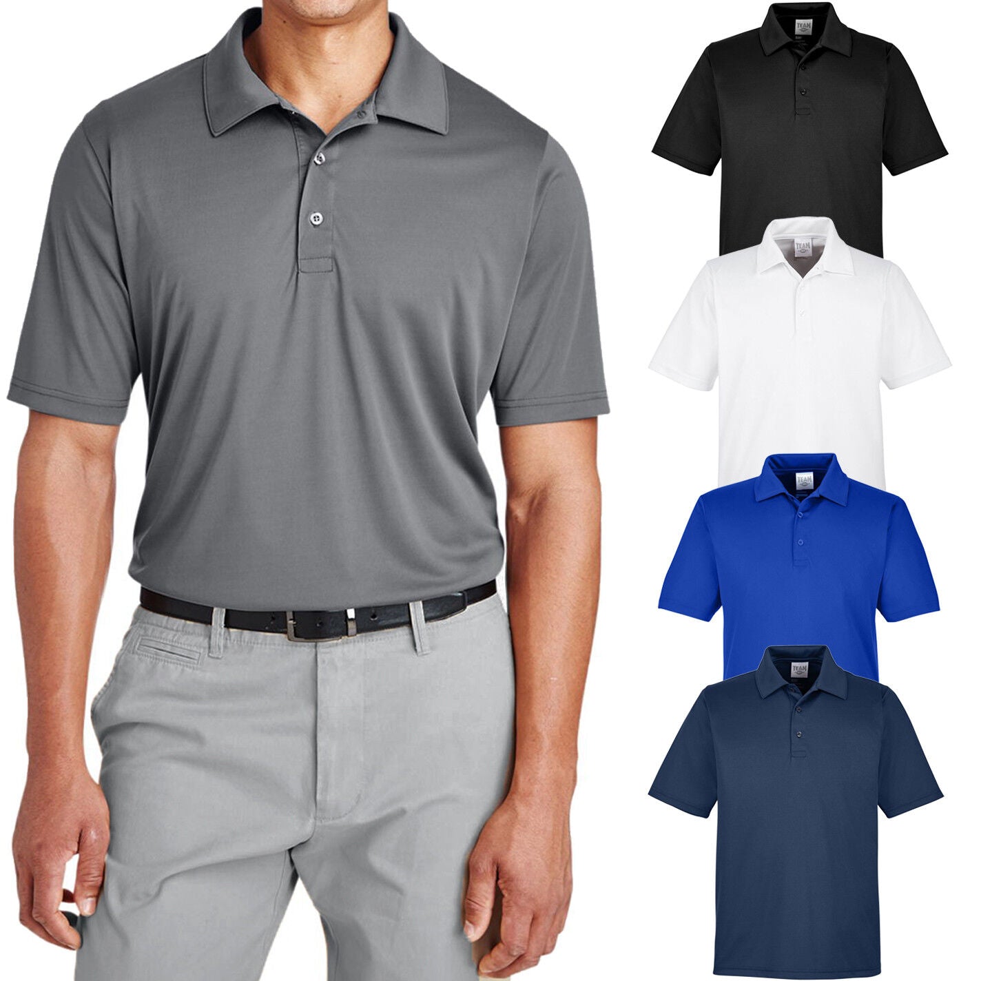 BIG MENS Performance Polo Shirt UV Protection 2XL 3XL 4XL