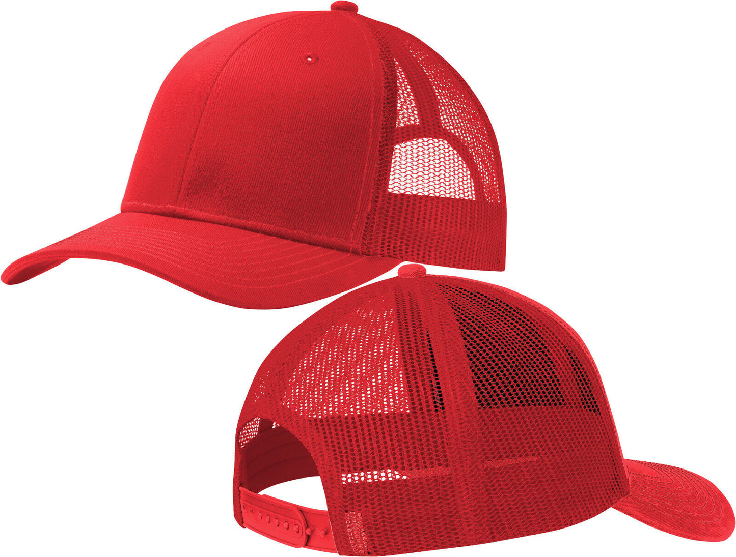 Mens Ladies Mesh Structured Cap Mid Profile Snapback Hat MANY COLOR OPTIONS NEW!