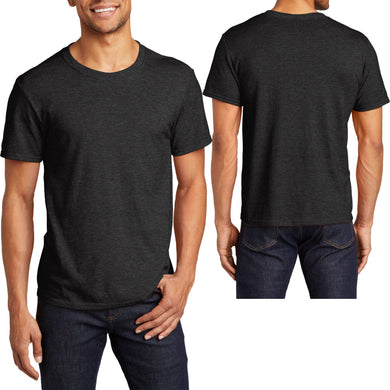 BIG Mens Jerzees Premium Soft Spun Cotton/Poly Blend Tee Wicking Heather T-Shirt